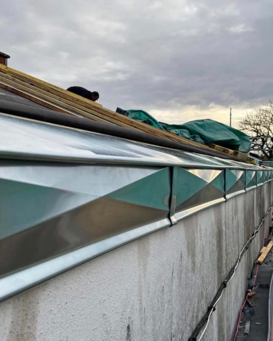 Habillage de corniche en zinc